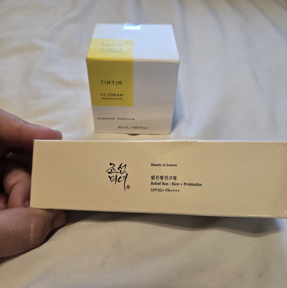 Tir tir vc cream and beauty of joseon spf 50
